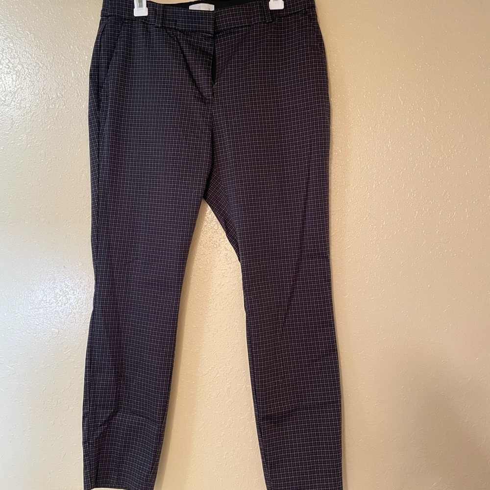 H&M plaid work pant